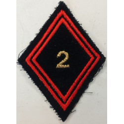 Losange de bras Sous-Officier / Officier du 2ème Régiment du Génie à coudre