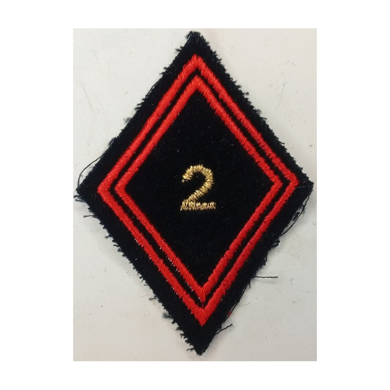 Losange de bras Sous-Officier / Officier du 2ème Régiment du Génie à coudre