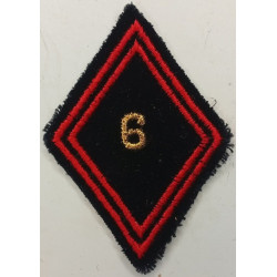 Losange de bras Sous-Officier / Officier du 6ème Régiment du Génie à coudre