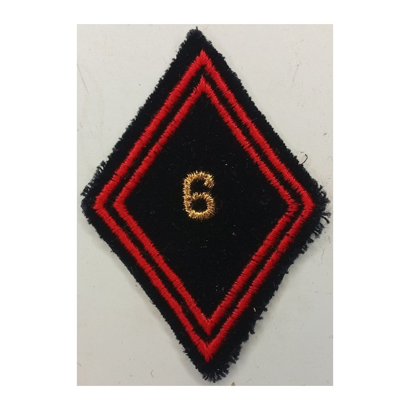 Losange de bras Sous-Officier / Officier du 6ème Régiment du Génie à coudre