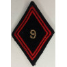 Losange de bras Sous-Officier / Officier du 9ème Régiment du Génie à crochets