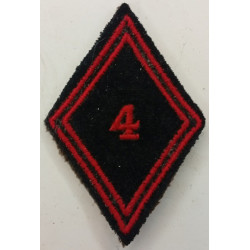 Losange de bras Troupe / Militaire du Rang du 4ème Régiment du Génie à coudre