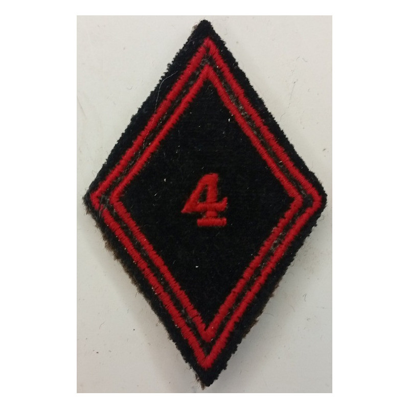 Losange de bras Troupe / Militaire du Rang du 4ème Régiment du Génie à coudre