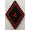 Losange de bras Troupe / Militaire du Rang du 4ème Régiment du Génie à coudre