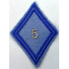 Losange de bras Sous-Officier / Officier du 5ème Régiment du Matériel à coudre