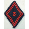 Losange de bras Troupe / Militaire du Rang du 3ème Régiment du Génie à crochets