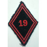 Losange de bras Troupe / Militaire du Rang du 19ème Régiment du Génie à coudre