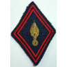 Losange de bras Générique Sous-Officier / Officier du Génie - Grenade en cannetille d'or - à coudre