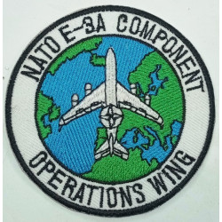 Patch de l'Escadre d'Opérations composante E-3A / Armée de l'Air américaine - Avions Radars AWACS - Opération Wing de l'OTAN