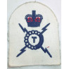 Insigne fond blanc de Chef-Téléphoniste du Service Féminin de la Marine Royale Anglaise - Women's Royal Naval Service