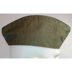 Allemagne de l'Est : Calot Officier en toile Armée de terre  - DDR / NVA Bloc soviétique