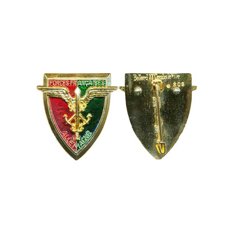 Insigne des F.F.A. - Forces Françaises en Allemagne - Translucide (Bal) Insigne des F.F.A. - Forces Françaises en Allemagne - Translucide (Bal)