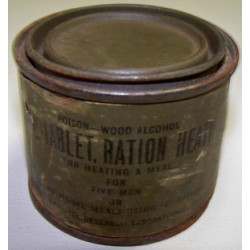 Boite "Poison Wood Alcohol" pour réchaud haut modèle étiquette
