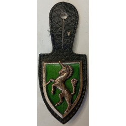 5ème Régiment de Chasseurs en émail translucide sur Cuir (Dra)