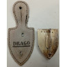 5ème Régiment de Chasseurs en émail translucide sur Cuir (Dra)