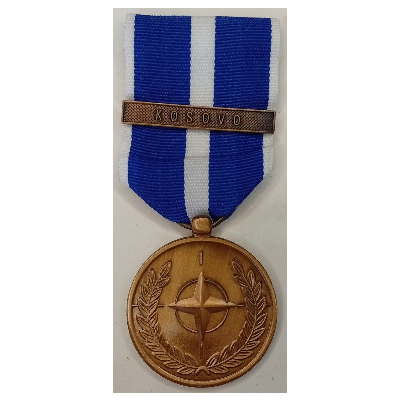 Médaille de l'OTAN avec barrette "Kosovo" - Guerre Ex-Yougoslavie