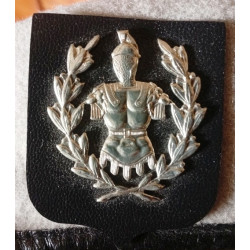 BELGIQUE : Béret Ecole du Génie - Insigne Argent - Armée Belge