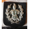 BELGIQUE : Béret Ecole du Génie - Insigne Argent - Armée Belge