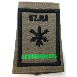 Fourreau d'épaule de Batterie Listel Vert du 57ème Régiment d'Artillerie