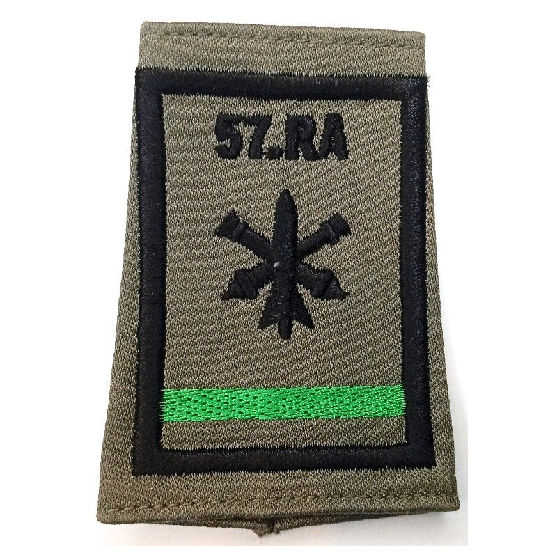 Fourreau d'épaule de Batterie Listel Vert du 57ème Régiment d'Artillerie