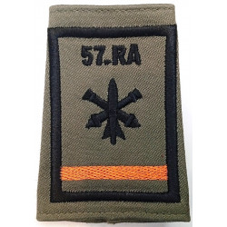 Fourreau d'épaule de Batterie Listel Orange du 57ème Régiment d'Artillerie