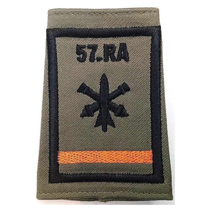 Fourreau d'épaule de Batterie Listel Orange du 57ème Régiment d'Artillerie