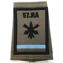 Fourreau d'épaule de Batterie Listel Bleu ciel du 57ème Régiment d'Artillerie