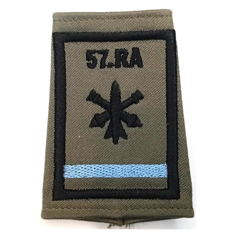 Fourreau d'épaule de Batterie Listel Bleu ciel du 57ème Régiment d'Artillerie