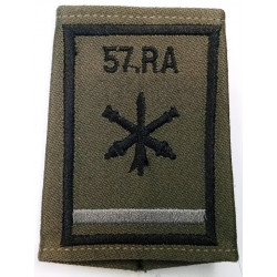 Fourreau d'épaule de Batterie Listel Gris du 57ème Régiment d'Artillerie