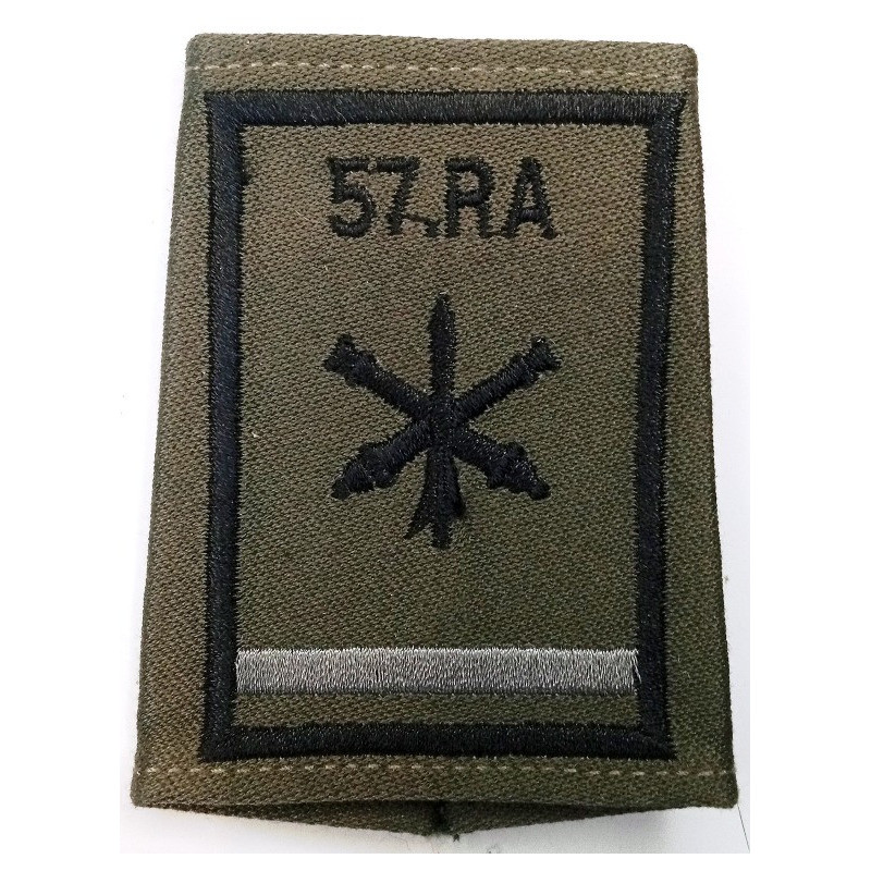 Fourreau d'épaule de Batterie Listel Gris du 57ème Régiment d'Artillerie