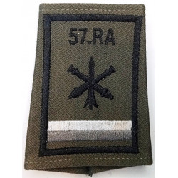 Fourreau d'épaule de Batterie Listel Gris et Blanc du 57ème Régiment d'Artillerie
