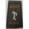 Fourreau d'épaule Listel Bleu de la D.G.F. de l'Ecole Supérieure et d'Application des Transmissions