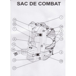 Sac de combat Modèle 2009 Armée Française Neuf