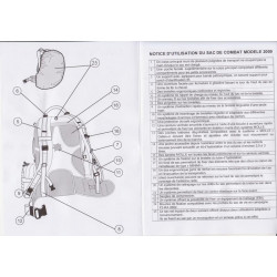 Sac de combat Modèle 2009 Armée Française Neuf