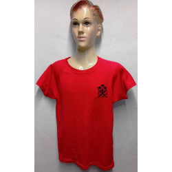 Tee-Shirt Rouge en Baumwolle 2ème Batterie du 1er régiment d'Artillerie Occasion