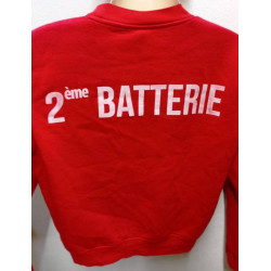 Sweat-Shirt Rouge - 2ème Batterie "Les Rapaces" du 1er Régiment d'Artillerie Occasion