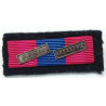 Ancien Placard de Rappel Médaille de la Défense Nationale "Bronze" avec Agrafes "Infanterie" + "Forces Françaises en Allemagne"