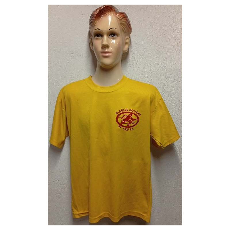 Tee-Shirt en baumwolle Jaune - 3ème Compagnie du 152ème Régiment d'Infanterie - Occasion Tee-Shirt en baumwolle Jaune - 3ème Compagnie du 152ème Régiment d'Infanterie - Occasion