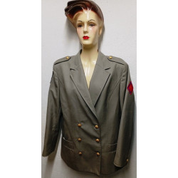 Veste TDF Femme Artillerie "1ère Division Blindée" : 1er Régiment d'Artillerie Sous-Officier/Officier + Bouton de Tradition