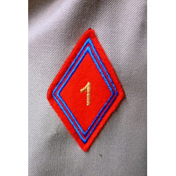 Veste TDF Femme Artillerie "1ère Division Blindée" : 1er Régiment d'Artillerie Sous-Officier/Officier + Bouton de Tradition