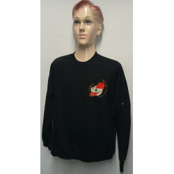 Sweat-Shirt Noir OPEX FINUL Daman 3 - Batterie COBRA du 1er Régiment d'Artillerie - Guerre du Liban