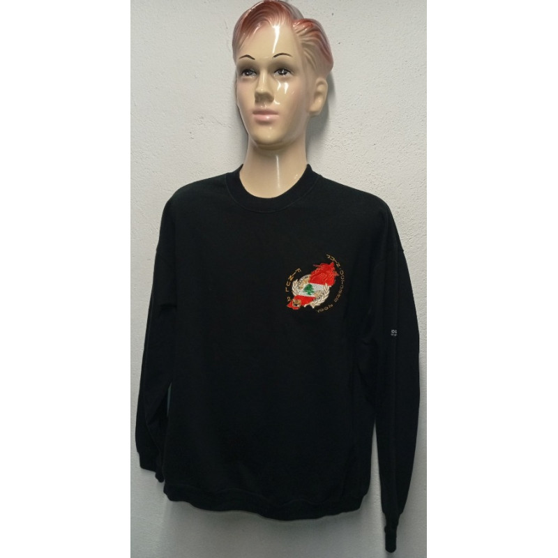 Sweat-Shirt Noir OPEX FINUL Daman 3 - Batterie COBRA du 1er Régiment d'Artillerie - Guerre du Liban Sweat-Shirt Noir OPEX FINUL Daman 3 - Batterie COBRA du 1er Régiment d'Artillerie - Guerre du Liban