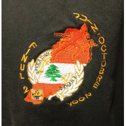 Sweat-Shirt Noir OPEX FINUL Daman 3 - Batterie COBRA du 1er Régiment d'Artillerie - Guerre du Liban