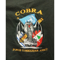 Sweat-Shirt Noir OPEX FINUL Daman 3 - Batterie COBRA du 1er Régiment d'Artillerie - Guerre du Liban