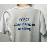 Tee-Shirt Blanc en Baumwolle Force Commander Reserve à Naqoura en 2019 - Guerre du Liban - Armée Française