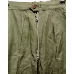 Pantalon de Mécanicien Kaki Armée de l'Air Française Années 60/70 NEUF