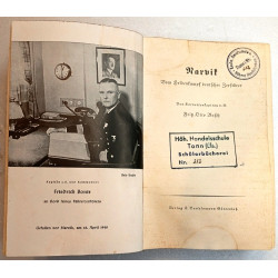 Livre de Propagande allemand: NARVIK du capitaine de Corvette Fritz Otto Busch - 1940 - Bibliothèque étudiante de Thann / Alsace