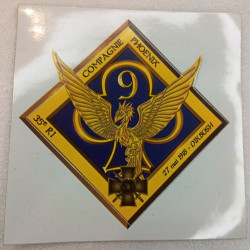 Autocollant : 9ème Compagnie du 35ème Régiment d'Infanterie