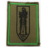 Ecusson velcro rectangulaire d'Escadron du 501ème Régiment de Chars de Combat - Listel Vert