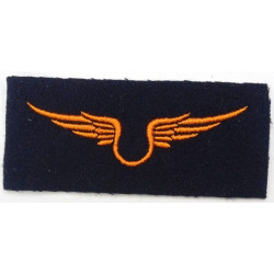 Insigne de Personnel au sol de l'Armée de l'Air orange rectangulaire